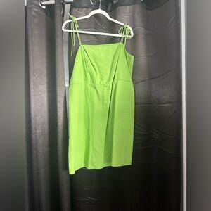 Old Navy Green Spaghetti Strap Sundress Mini / Pockets